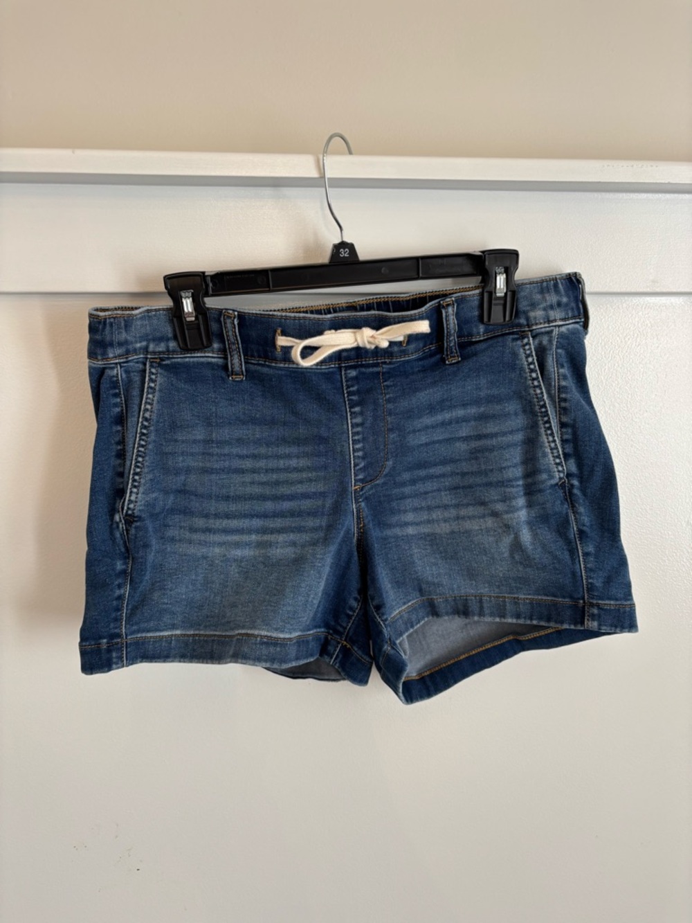 Torrid Blue Denim Casual Weekend Drawstring Shorts, Torrid Size 00